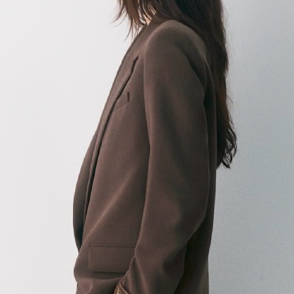 Babaton Chocolate Brown Women's Blazer - Picture 2 of 5